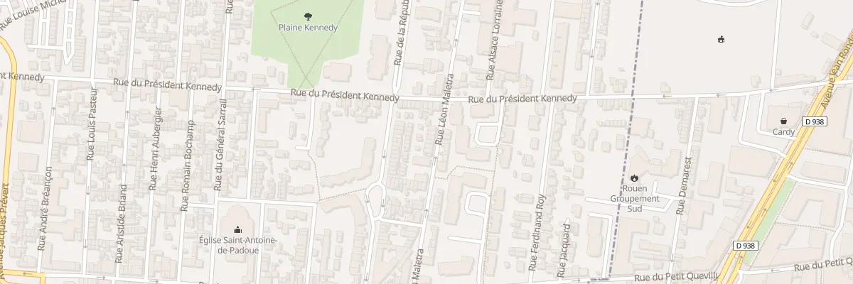 Plan du 89 Rue Leon Maletra au Petit-Quevilly