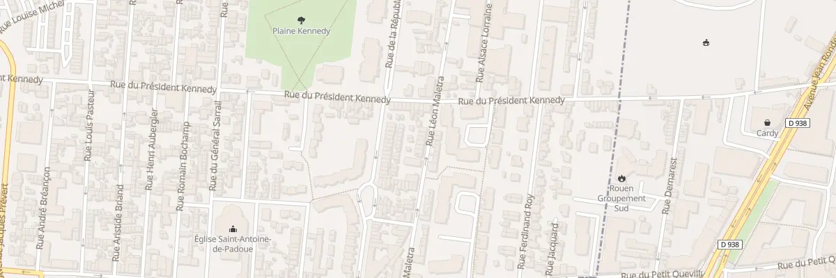 Plan du 91 Rue Leon Maletra au Petit-Quevilly