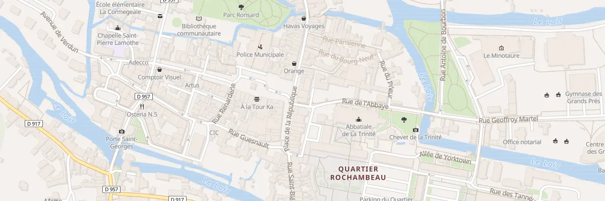 Plan du 6 Rle des Grands Greniers à Vendôme