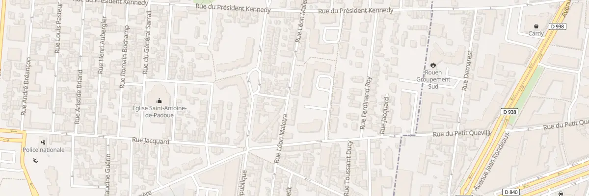 Plan du 58 Rue Leon Maletra au Petit-Quevilly