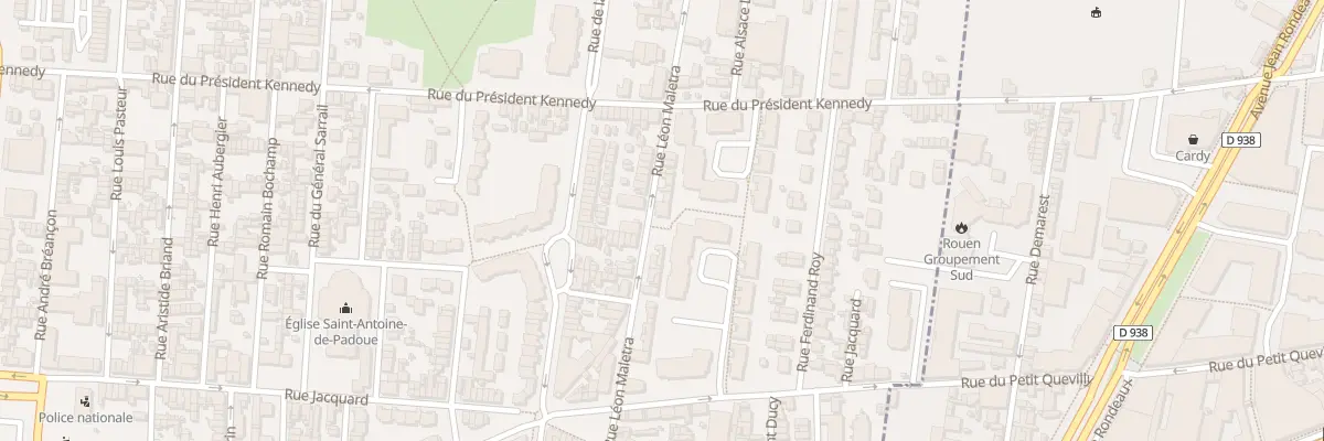 Plan du 68 Rue Leon Maletra au Petit-Quevilly
