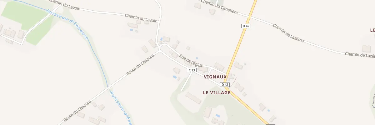 Plan du 28 Le Village à Vignaux