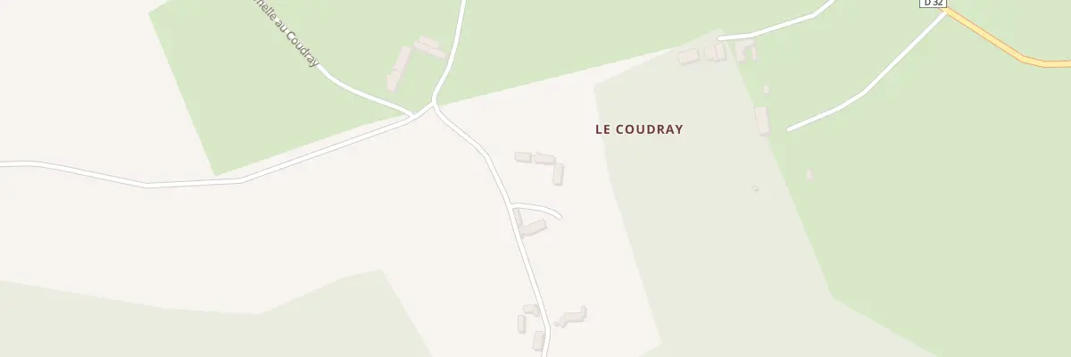 Plan du 7 Le Coudray à Liglet