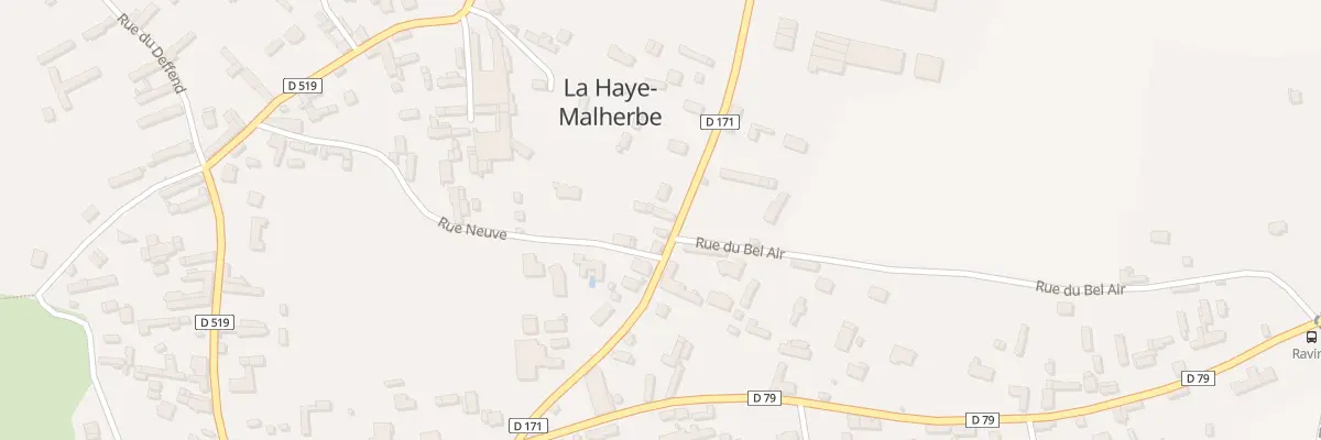 Plan du 14 Rue de la Poste à La Haye-Malherbe