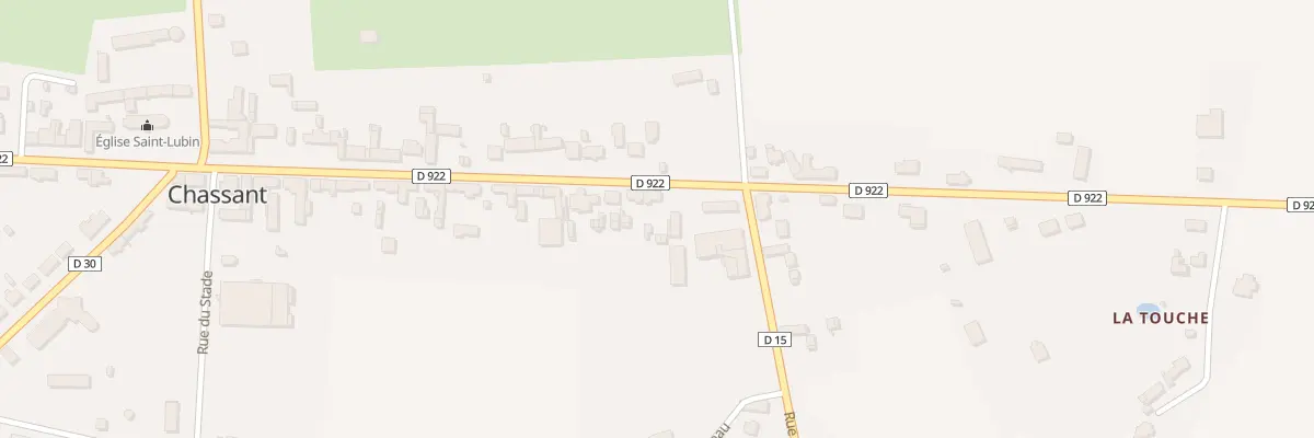 Plan du 12 Rue St Lubin à Chassant