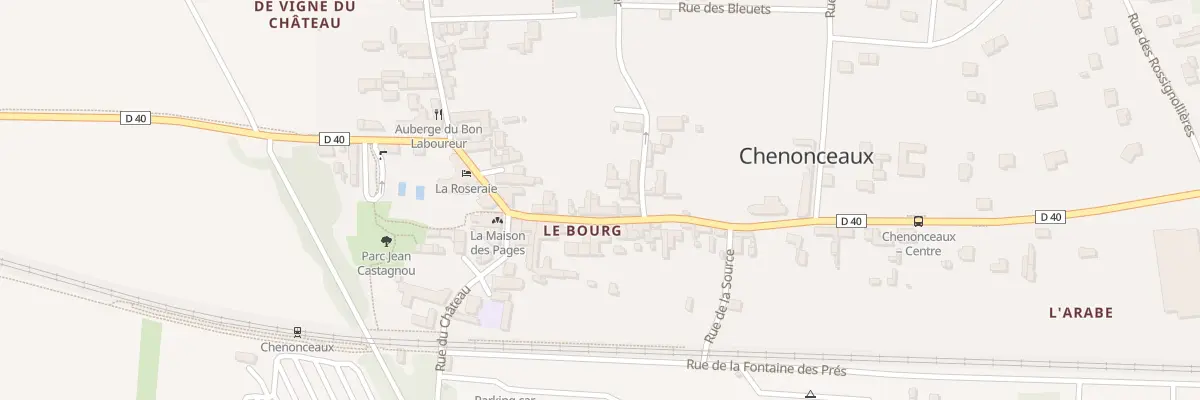 Plan du 18 Rue Bretonneau à Chenonceaux