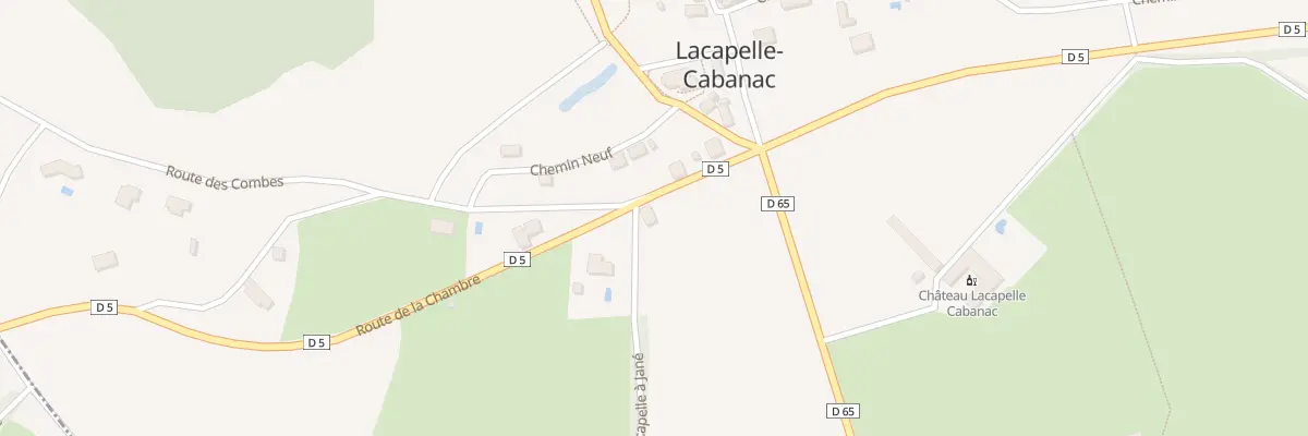 Plan du 550 Rte de la Chambre à Lacapelle-Cabanac