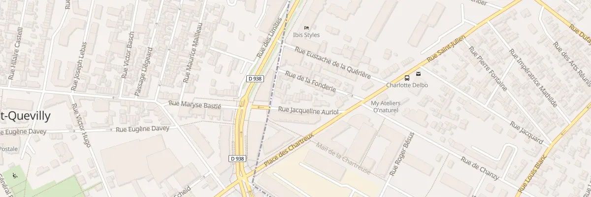 Plan du 16 Rue Jacqueline Auriol à Rouen