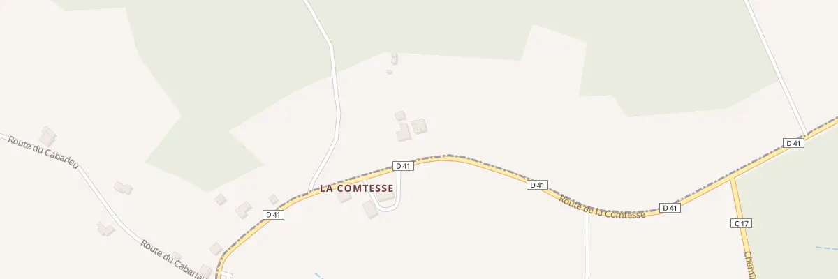 Plan du 1594 Rte de La Comtesse à Montesquieu