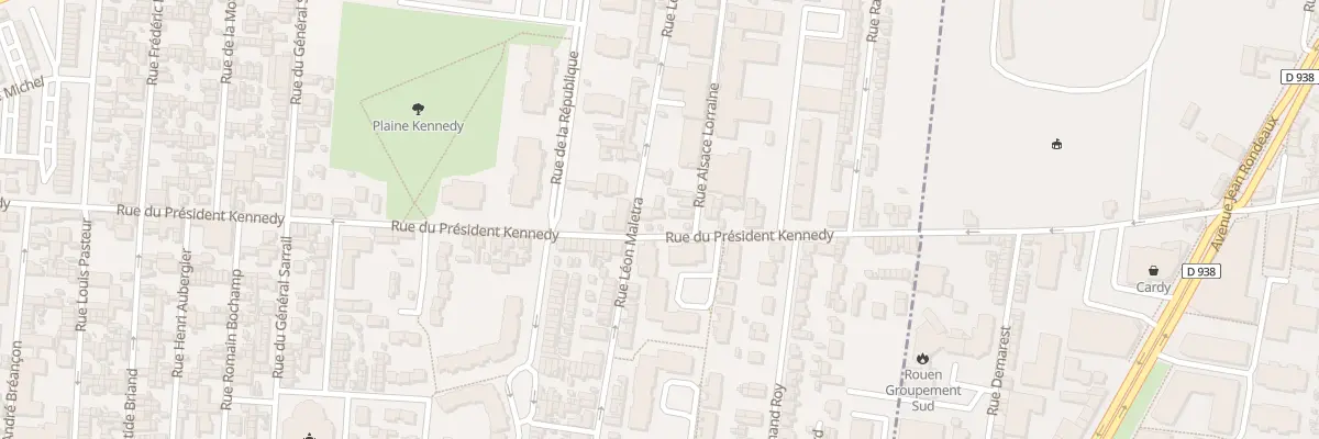 Plan du 209 Rue du President Kennedy au Petit-Quevilly