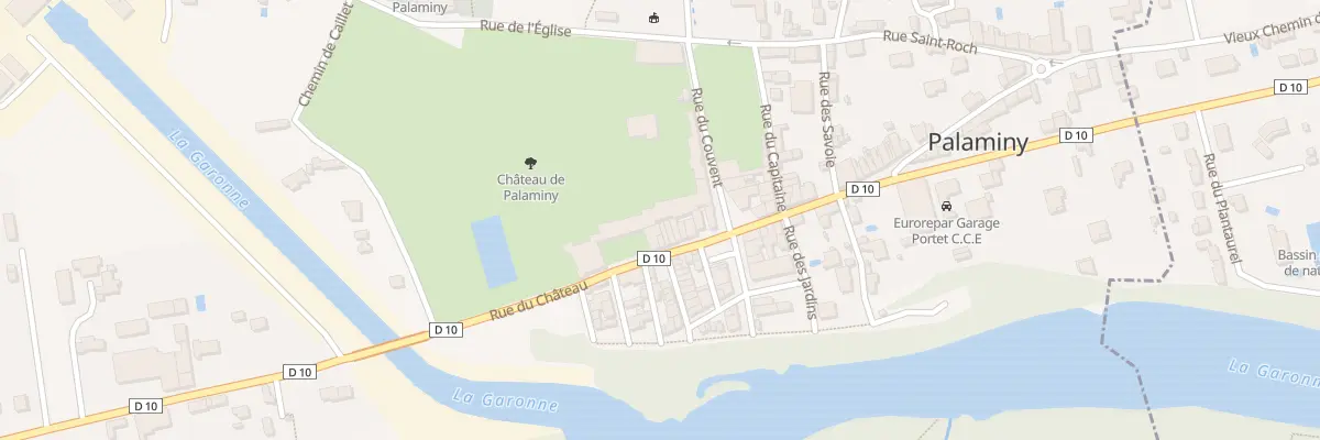 Plan du 124 Rue du Château à Palaminy