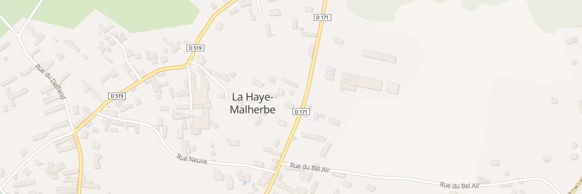 Plan du 30 Rue de la Poste à La Haye-Malherbe