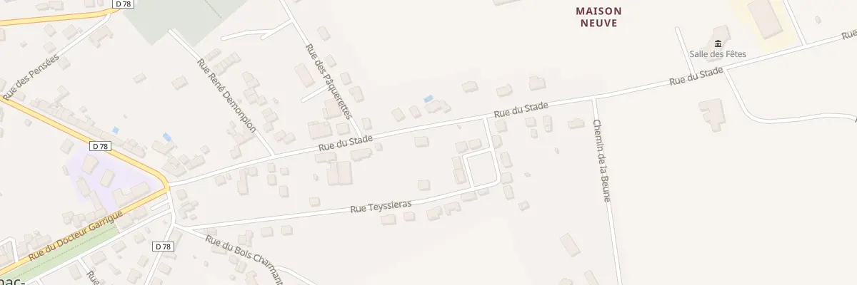 Plan du 26 Rue du Stade à Jumilhac-le-Grand