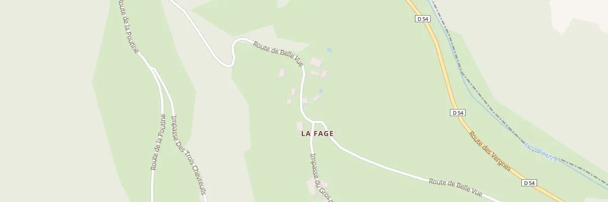 Plan du 26 La Fage à Orliac