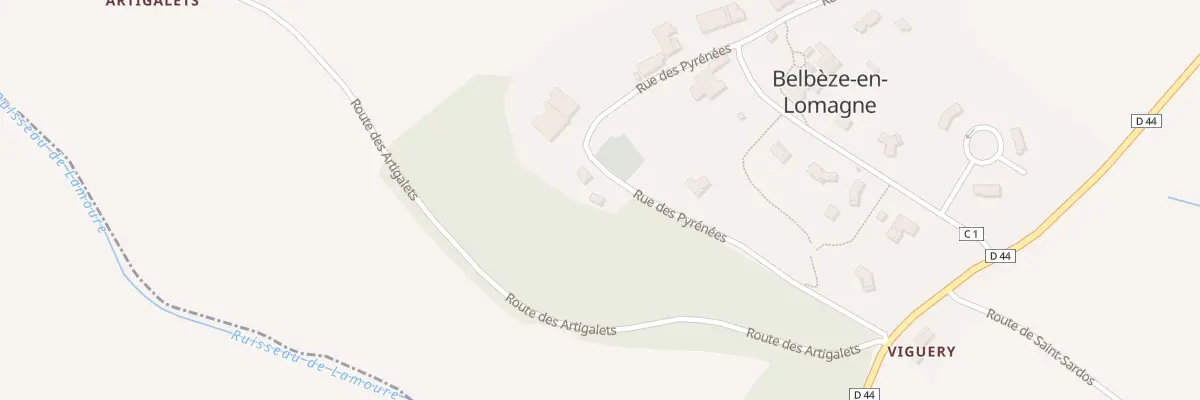 Plan du 10 Rue des Pyrénées à Belbèze-en-Lomagne
