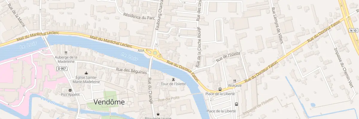 Plan du 4 Rue du Docteur Faton à Vendôme