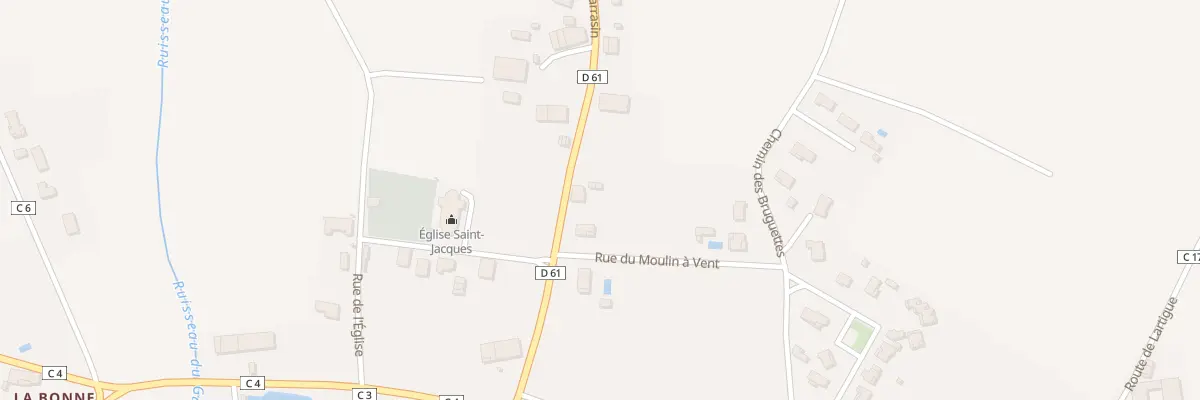 Plan du 310 Rte de Castelsarrasin à Garganvillar
