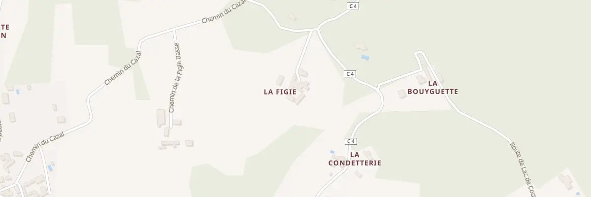 Plan du 1609 La Figie à Meyrals
