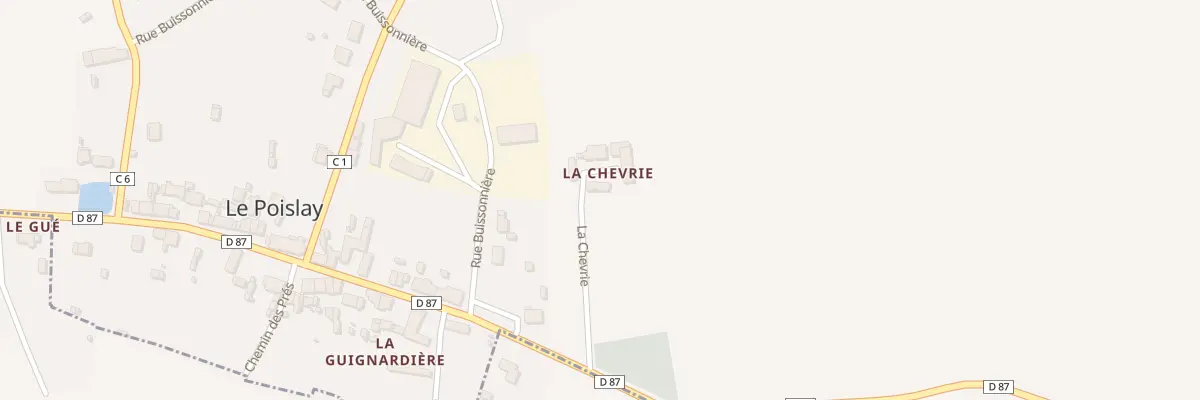 Plan du 1 La Chevrie au Poislay