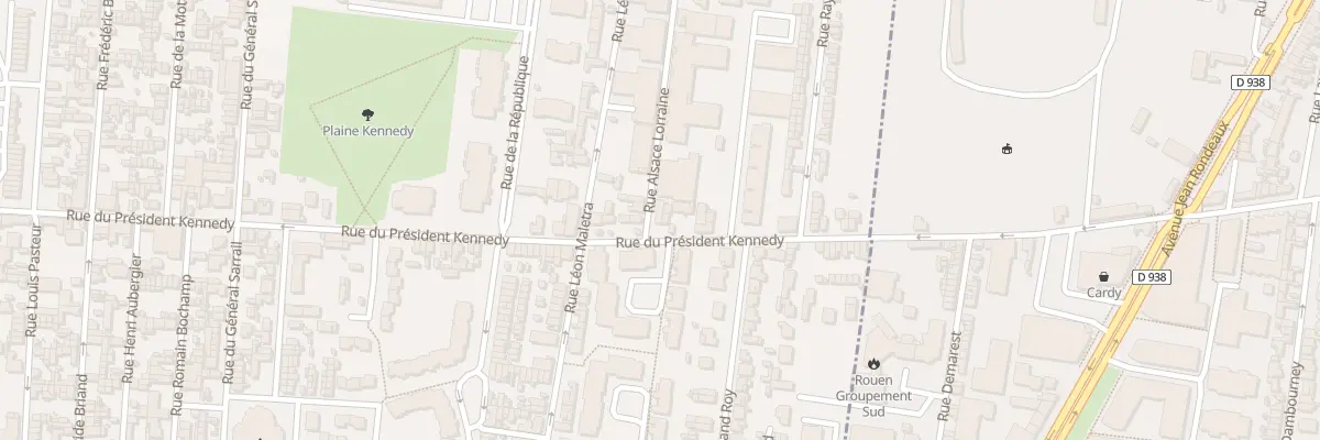 Plan du 215 Rue du President Kennedy au Petit-Quevilly