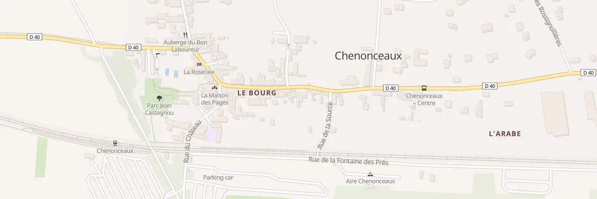 Plan du 25 Rue Bretonneau à Chenonceaux