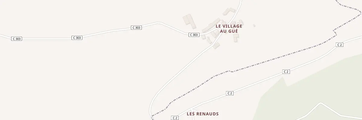 Plan du 1 Le Village au Gue à Verneuil-sur-Indre