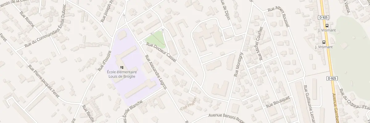 Plan du 25 Rue du Docteur Cassel à Dieppe