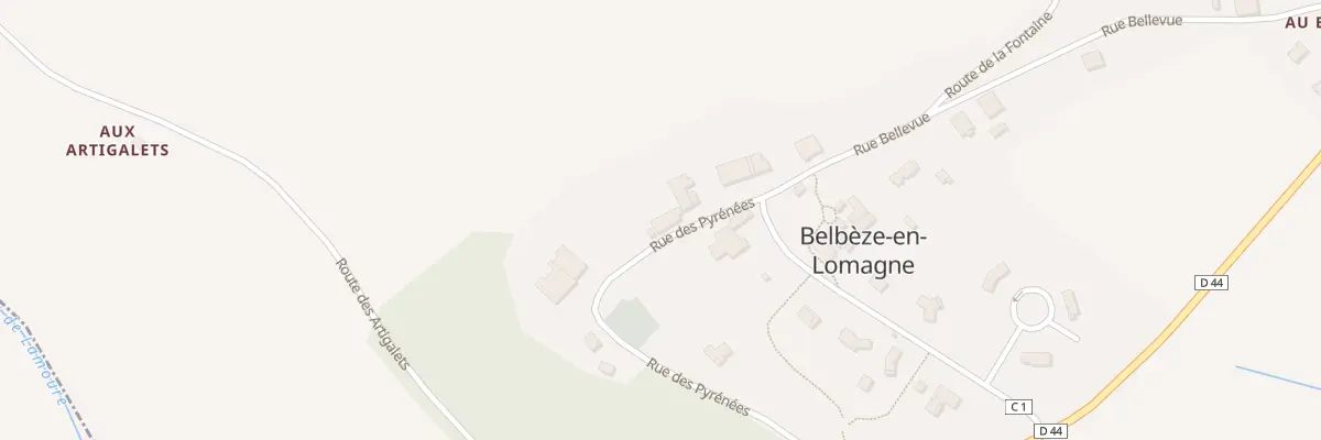 Plan du 2 Rue des Pyrénées à Belbèze-en-Lomagne