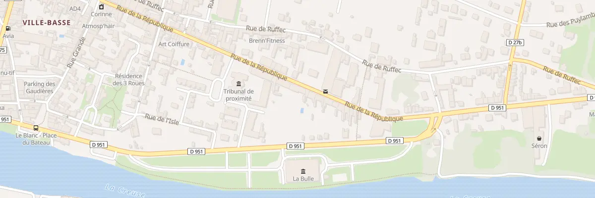 Plan du 52 Rue de la République au Blanc