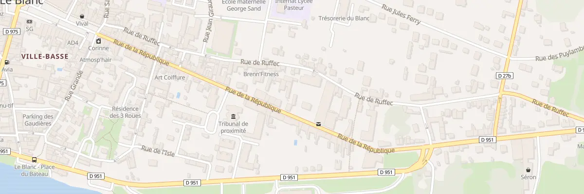 Plan du 71 Rue de la République au Blanc