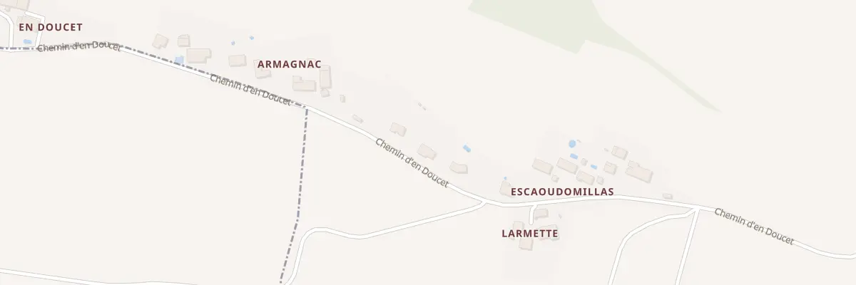 Plan du 1 Escaoudomillas à Empeaux