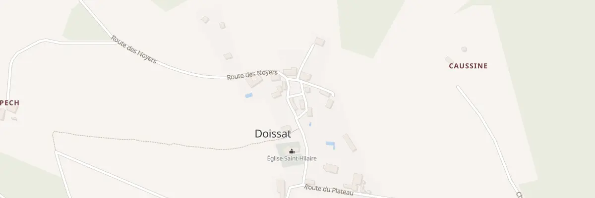 Plan du 10 Rle de la Forge à Doissat