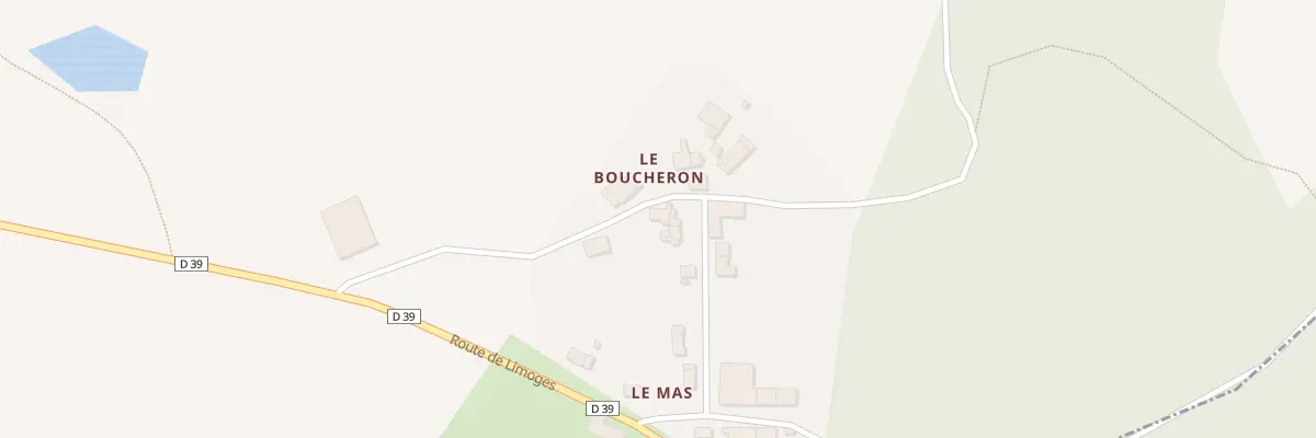 Plan du 5661 Le Boucheron à Cieux
