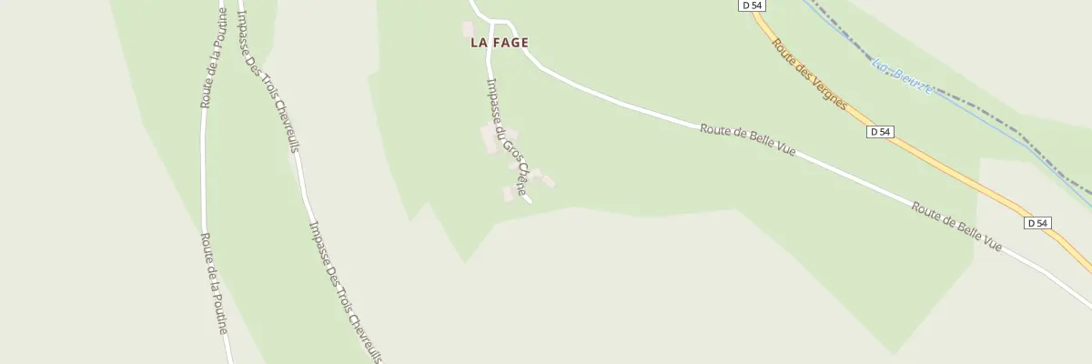 Plan du 25 La Fage à Orliac