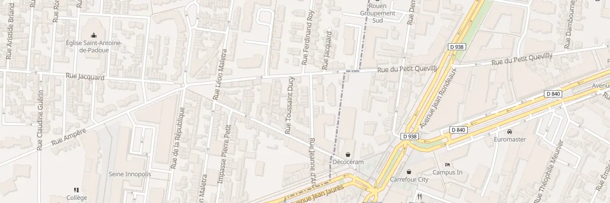 Plan du 17 Rue Jeanne d’Arc au Petit-Quevilly