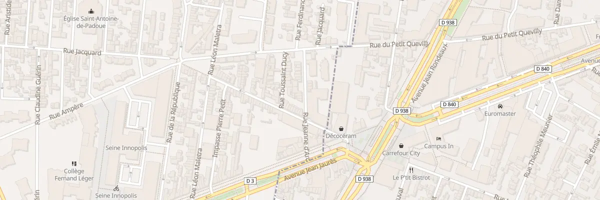 Plan du 7 Rue Jeanne d’Arc au Petit-Quevilly