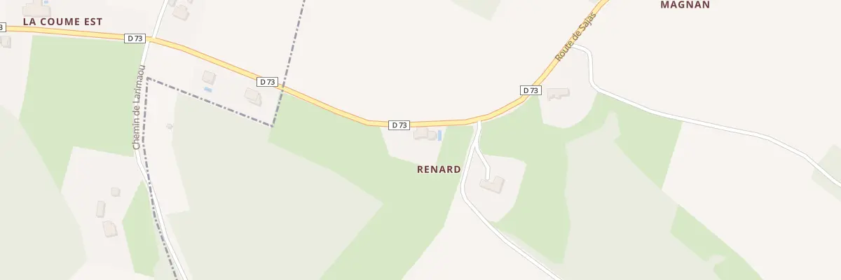 Plan du 2977 Rte de Sajas à Savères