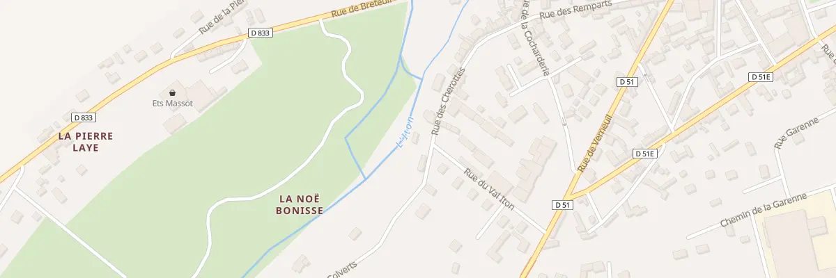 Plan du 1 Rue des Chérottes à Mesnils-sur-Iton