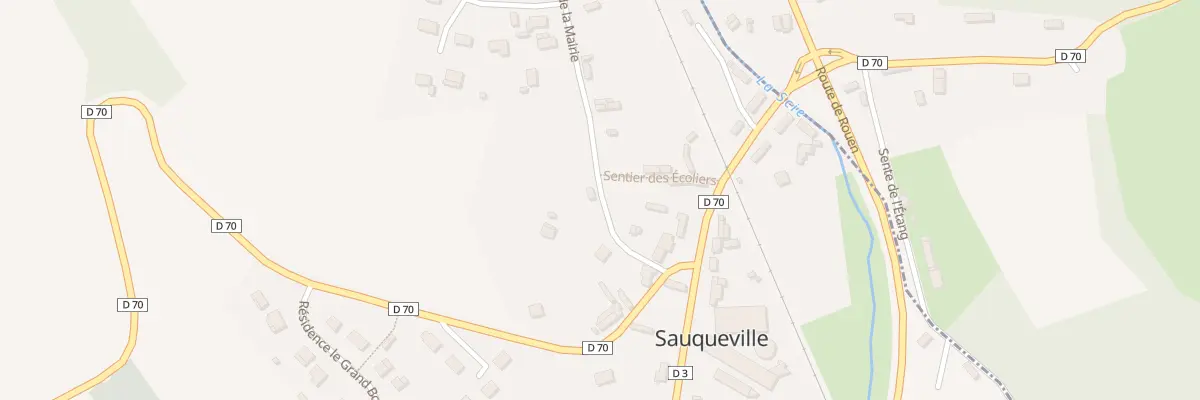 Plan du 77 Rue de la Mairie à Sauqueville