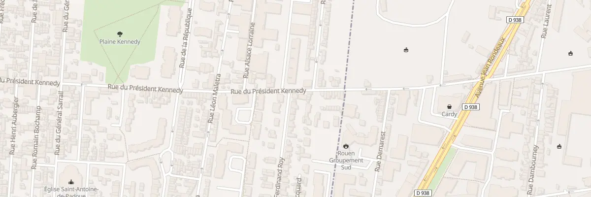 Plan du 154 Rue du President Kennedy au Petit-Quevilly