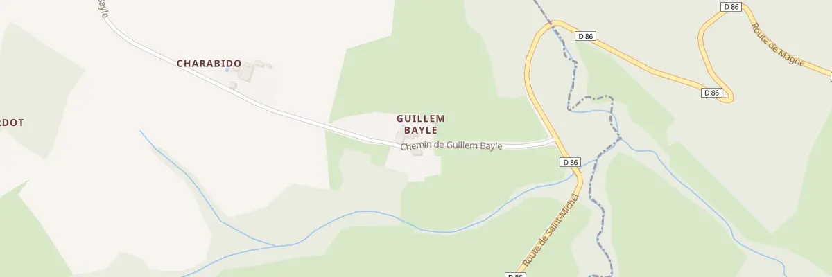 Plan du 607 Che de Guillem Bayle à Plagne