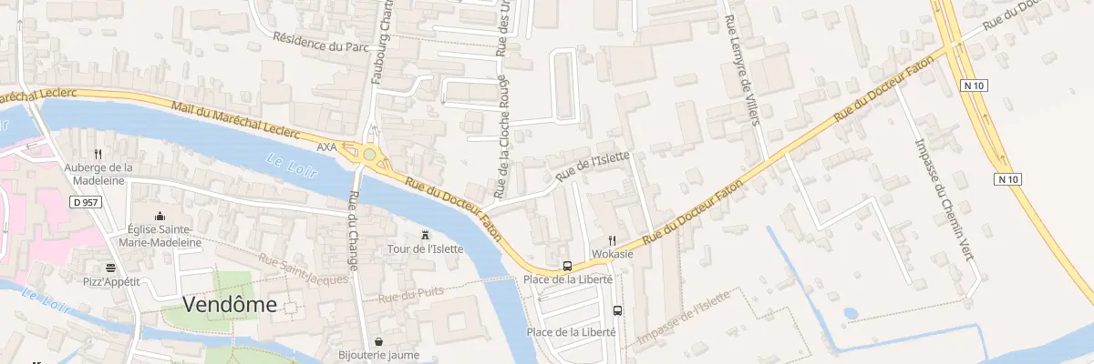 Plan du 8 Rue de l’Islette à Vendôme