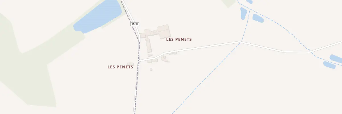 Plan du 45A Les Penets à Sennevières