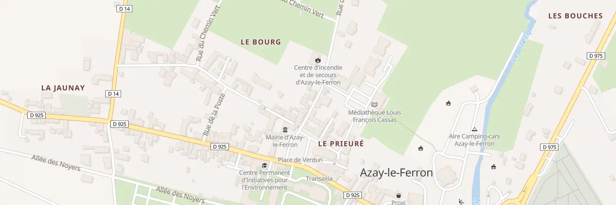 Plan du 1 Rue des Places à Azay-le-Ferron