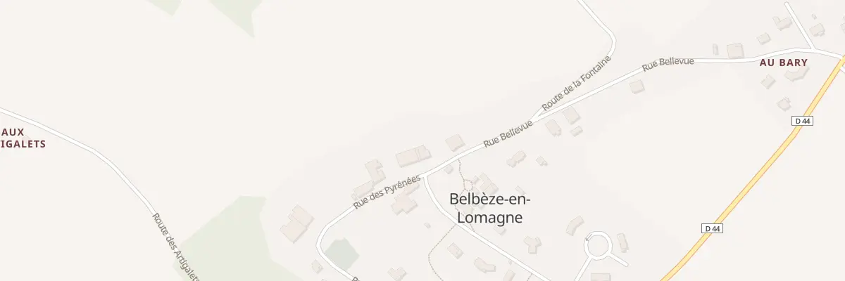Plan du 5 Rue Bellevue à Belbèze-en-Lomagne