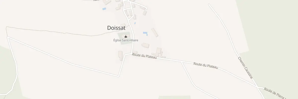Plan du 7 Rte du Plateau à Doissat