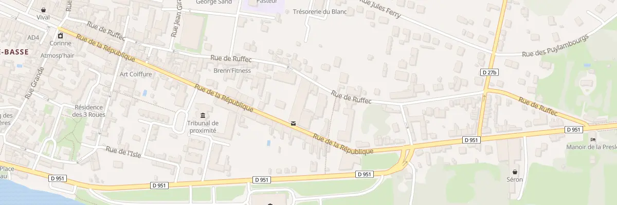 Plan du 60 Rue de Ruffec au Blanc