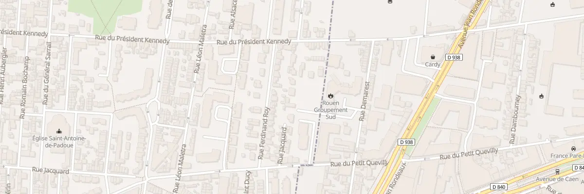 Plan du 158H Rue du President Kennedy au Petit-Quevilly