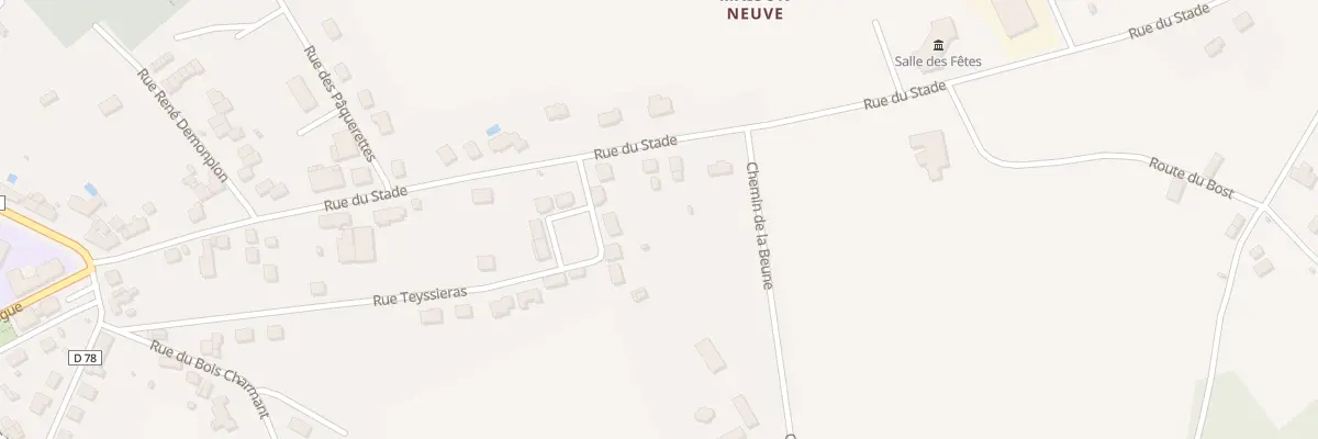 Plan du 32 Rue du Stade à Jumilhac-le-Grand