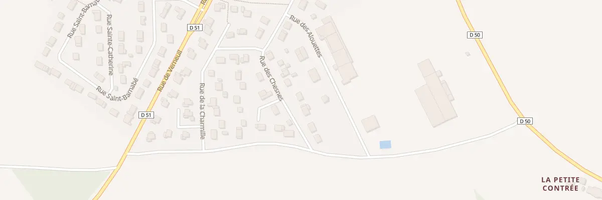 Plan du 281 Rue des Chesnes à Mesnils-sur-Iton